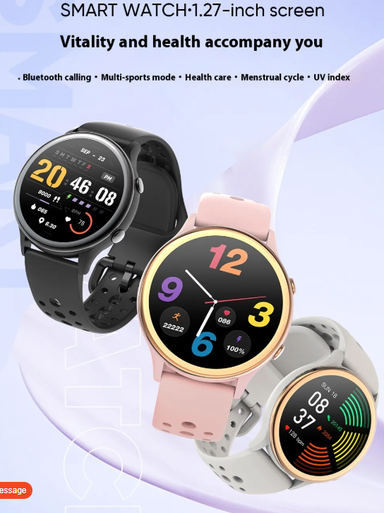 Touch-Screen Fitness Smartwatch with Bluetooth Calling