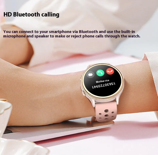 Bluetooth Smartwatch with Calling, Sleep & Step Tracking