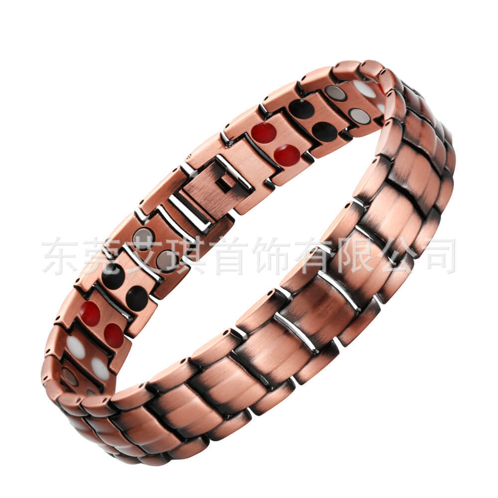 Men's Copper Magnetic Link Bracelet
