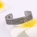 Slavic Viking Geometric Open Cuff Bracelet