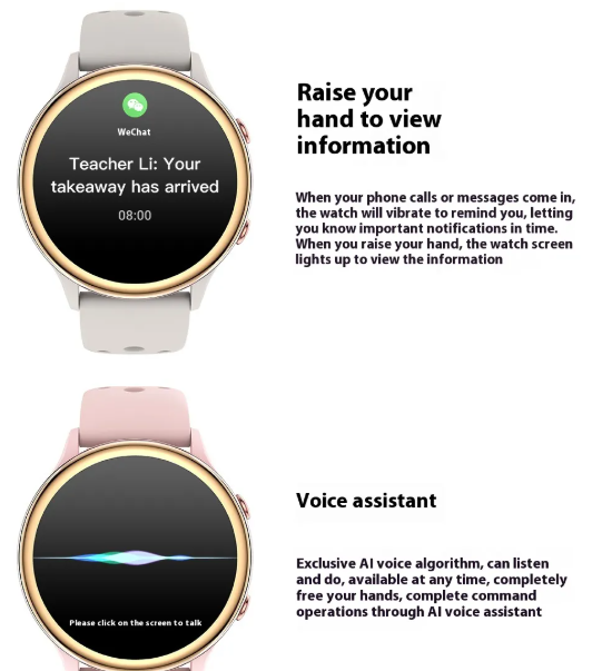 Touch-Screen Fitness Smartwatch with Bluetooth Calling