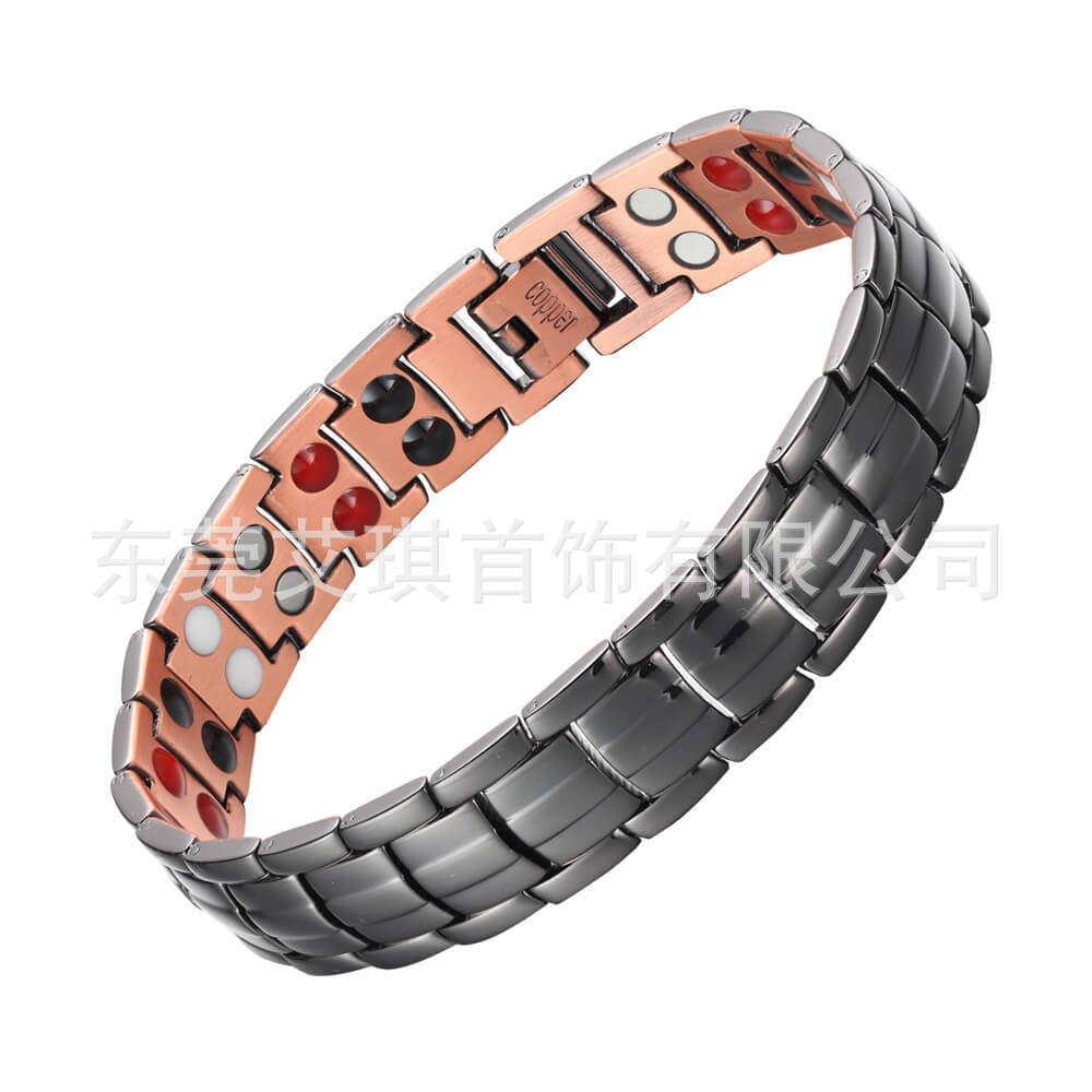 Men's Copper Magnetic Link Bracelet