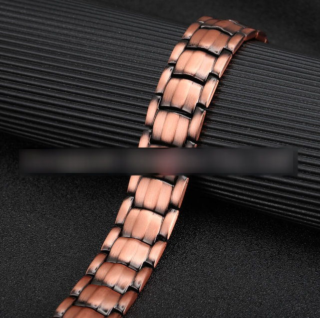 Men's Copper Magnetic Link Bracelet